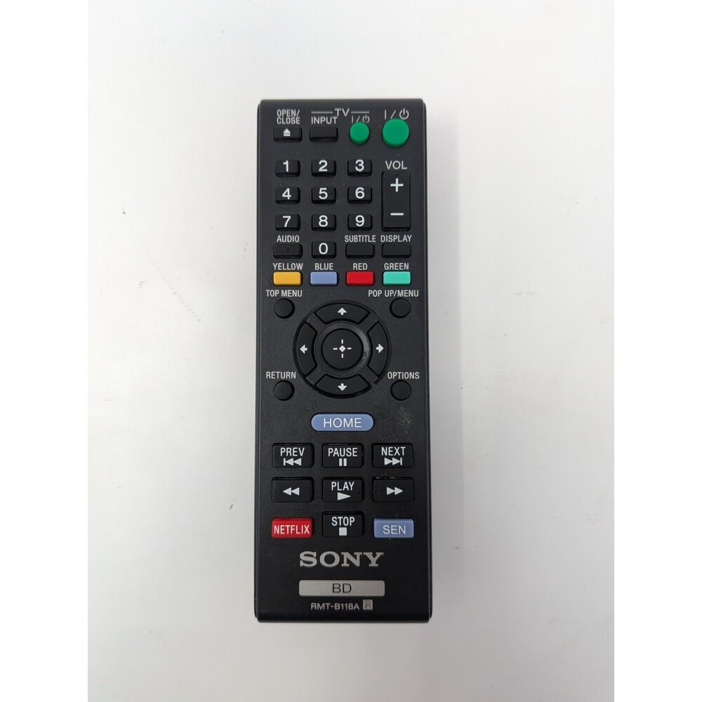 Sony RMT-B118A Genuine OEM Blu-Ray Remote BDP-S185 BDP-BX18 BDP-S1100